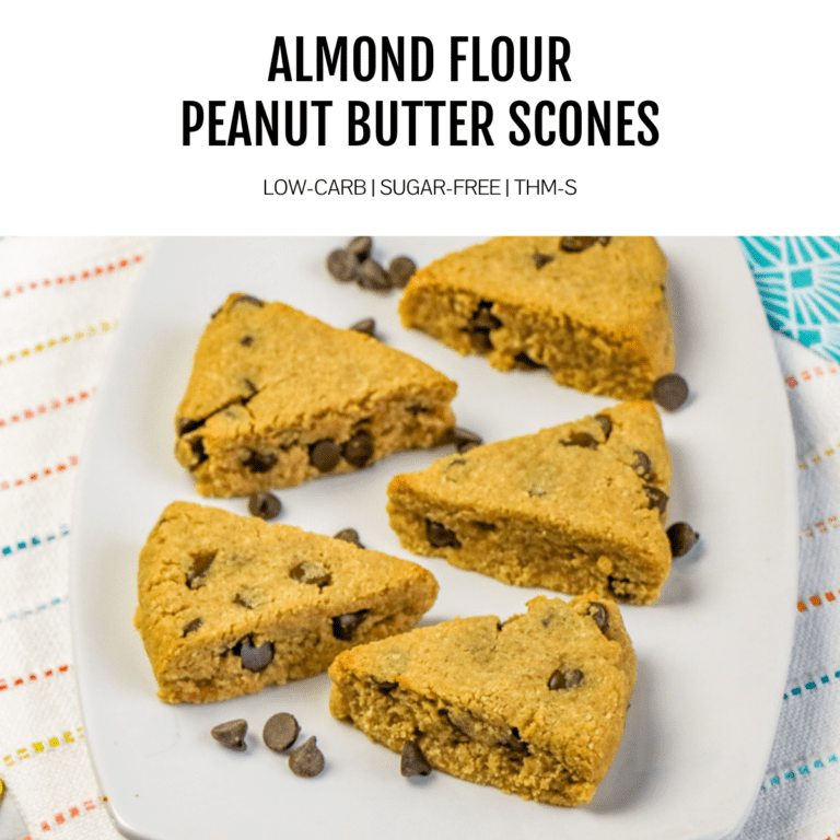 Irresistible Almond Flour Scones with Peanut Butter & Chocolate Chips
