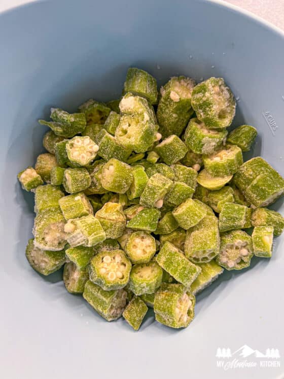 Air Fryer Okra Recipe with or without Breading Okra in the air fryer