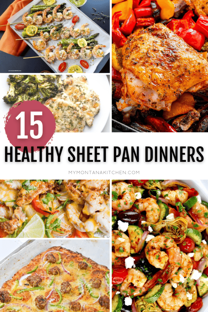 pinterest image of sheet pan dinners