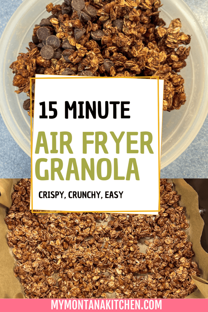 air fryer granola with chocolate