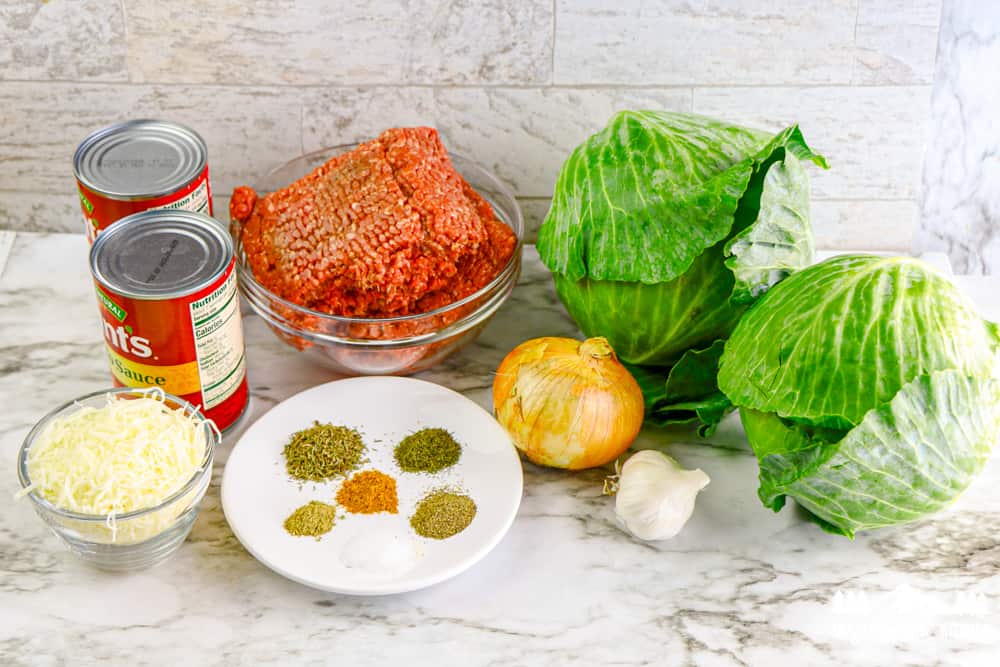 ingredients for cabbage roll casserole