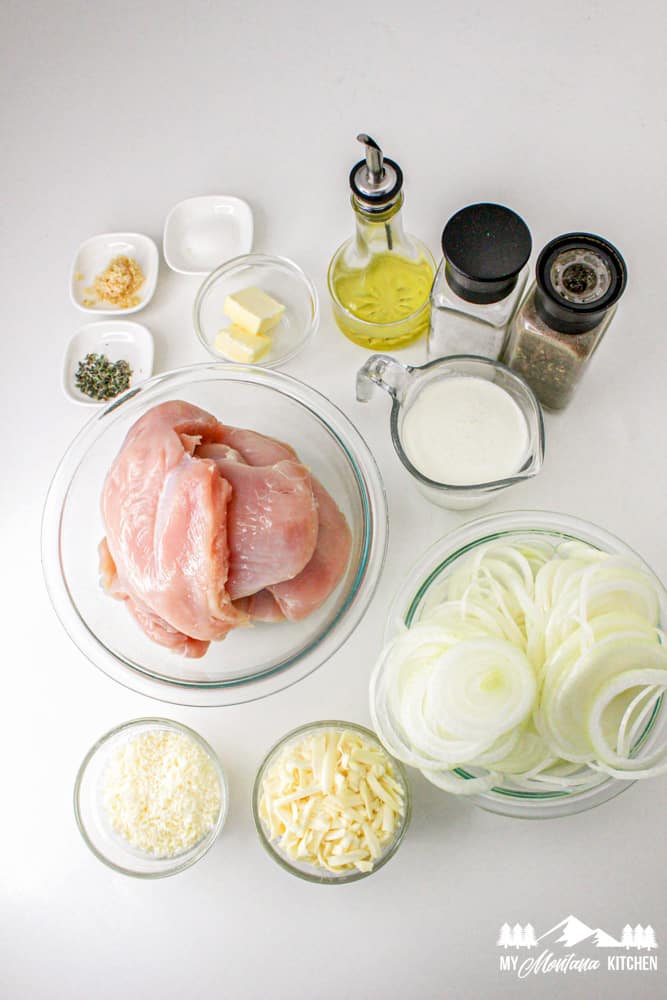ingredients for french onion chicken