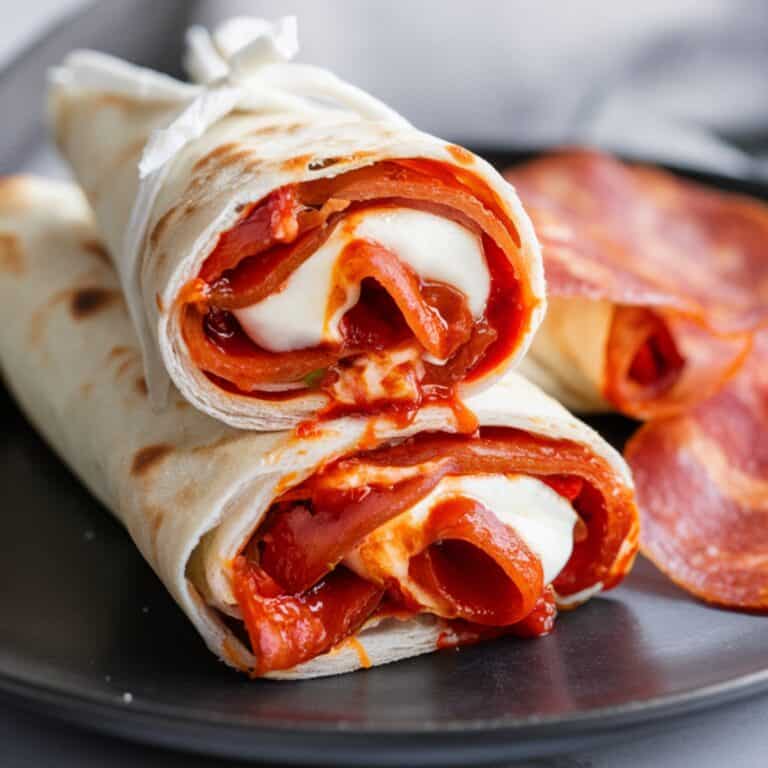 pepperoni pizza rollups stacked on top of each other