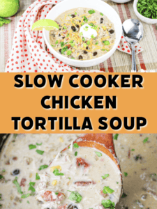 Slow Cooker Creamy Chicken Tortilla Soup Recipe