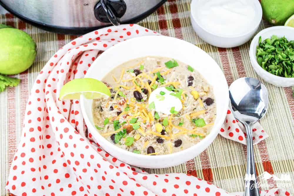 Slow Cooker Creamy Chicken Tortilla Soup Recipe