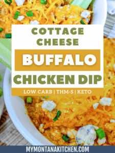 Healthy Cottage Cheese Buffalo Chicken Dip