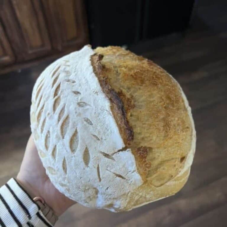 loaf of artisan sourdough bread