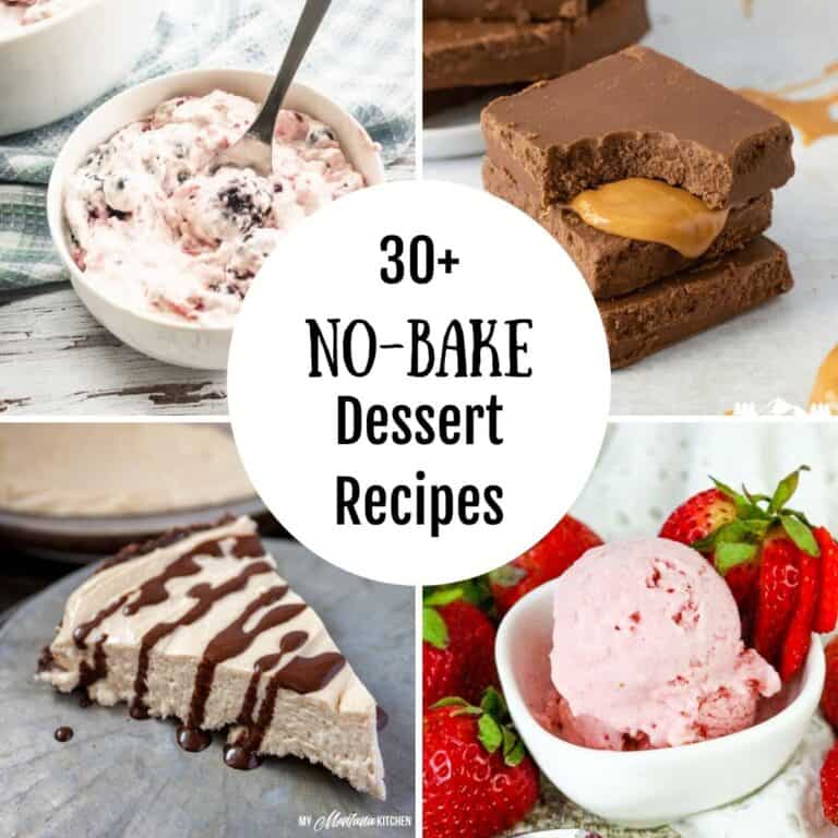 a variety of no-bake dessert recipes