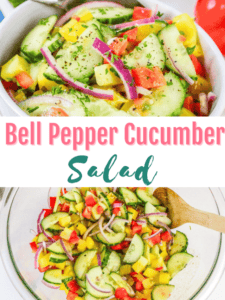Bell Pepper Cucumber Salad