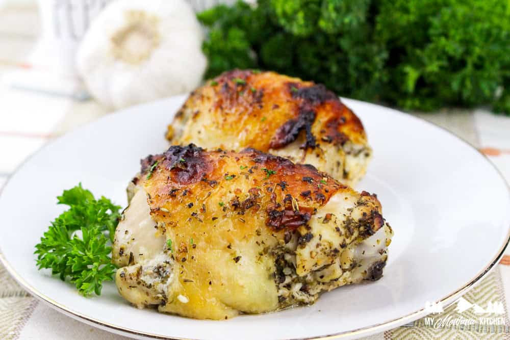 Easy Baked Italian Chicken Thigh Recipe | My Montana Kitchen Easy Baked Italian Chicken Thigh Recipe | My Montana Kitchen