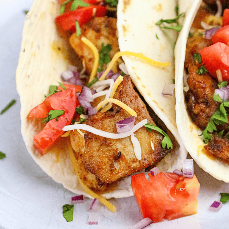Easy Air Fryer Chicken Tacos