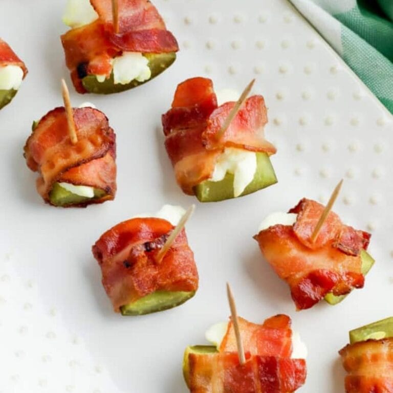 Bacon and Cream Cheese Pickles