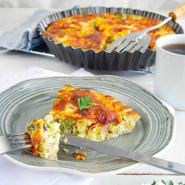 baked keto crustless quiche