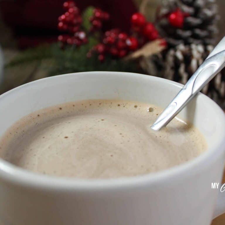 Peppermint Mocha Coffee Creamer (Low Carb, Sugar Free, THM-S) #trimhealthymama #thm #thm-s #coffee #coffeecreamer #peppermint #mocha #lowcarb #sugarfree #peppermintcreamer #lowcarbcoffeecreamer