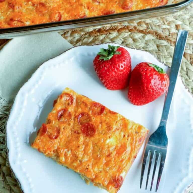 Pepperoni Pizza Casserole