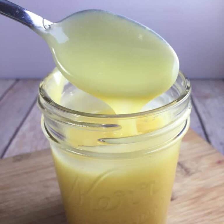 Sugar-Free & keto Sweetened condensed milk in glass mason jar