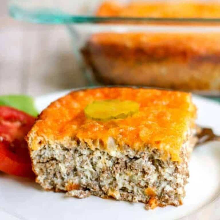 Crustless Cheeseburger Pie