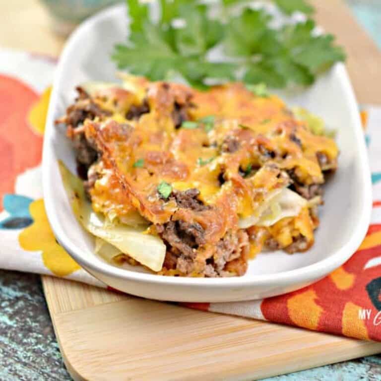 Easy Cheesy Keto Cabbage Casserole