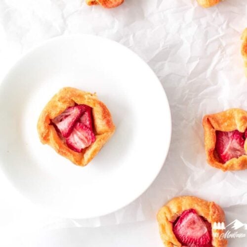 Mini Keto Strawberry Galettes