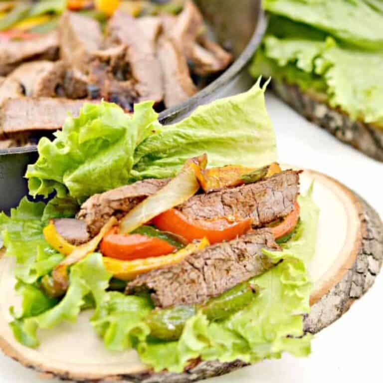 Steak Fajita Lettuce Wraps