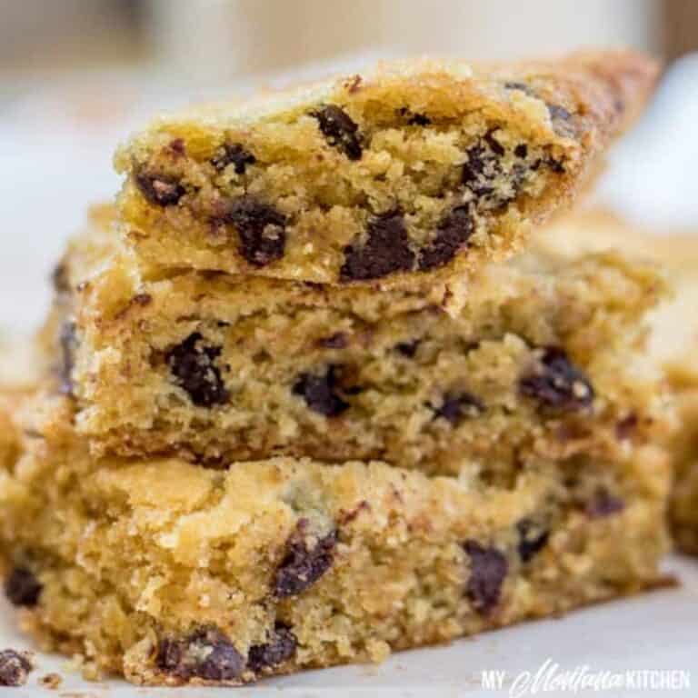 Low Carb Chocolate Chip Cookie Bars