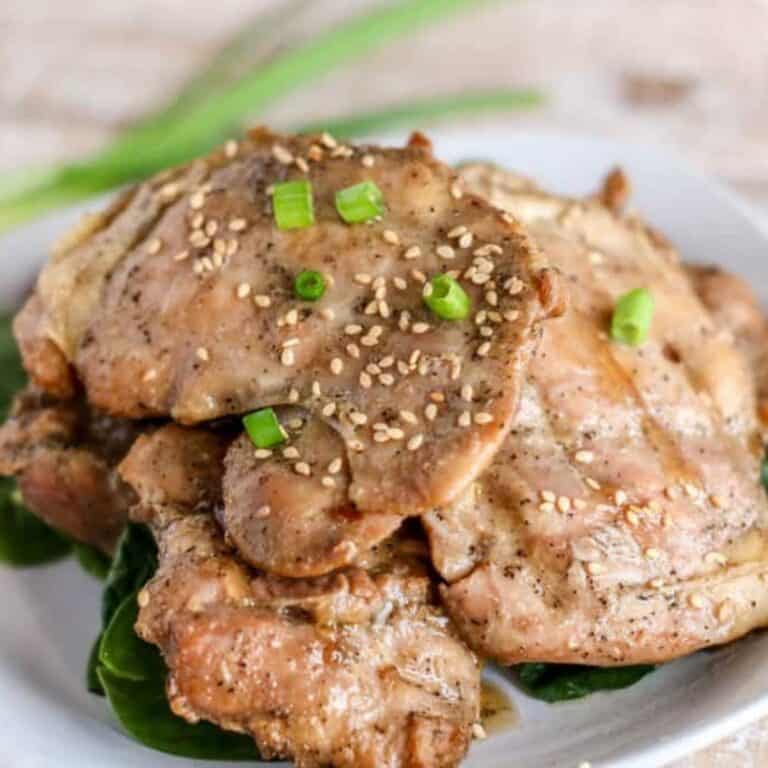Super Simple Grilled Sesame Chicken Thighs