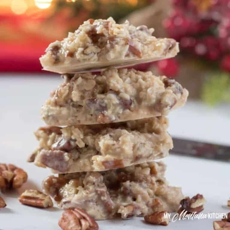 Holiday Praline No-Bake Cookies