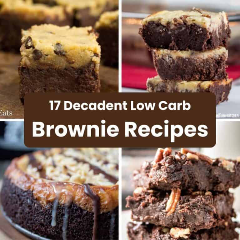 17 Decadent Low Carb Brownie Recipes
