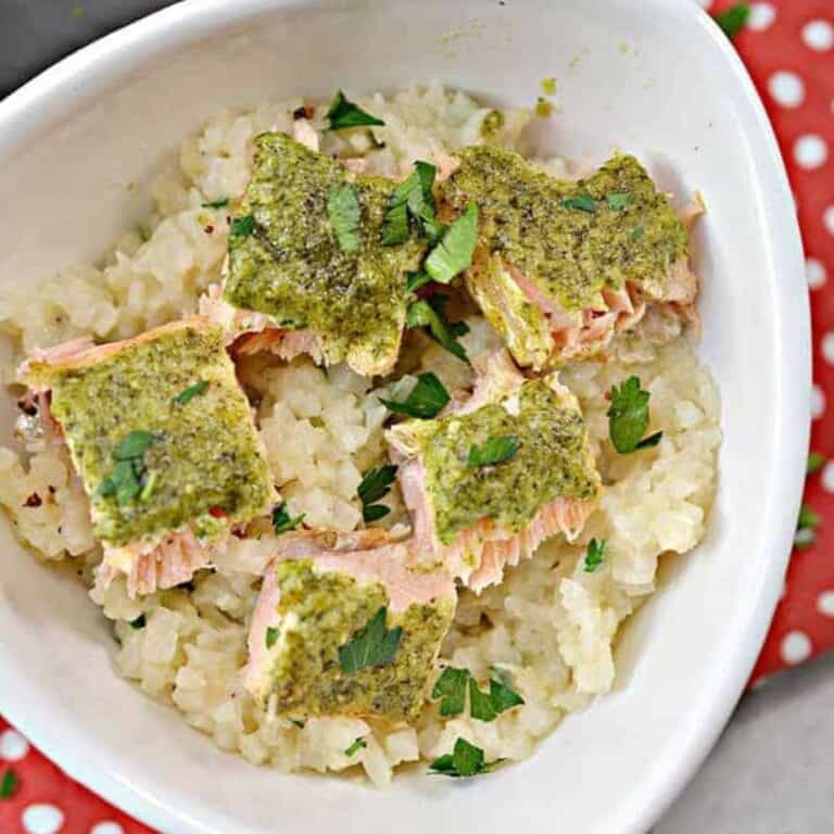 Pesto Salmon Bowl