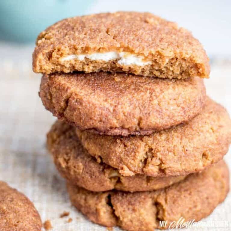Pumpkin Snickerdoodles with Cream Cheese Filling