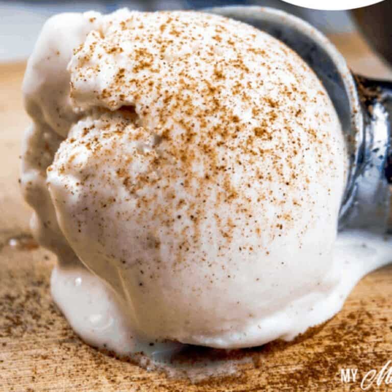 Vanilla Frozen Yogurt with Cinnamon