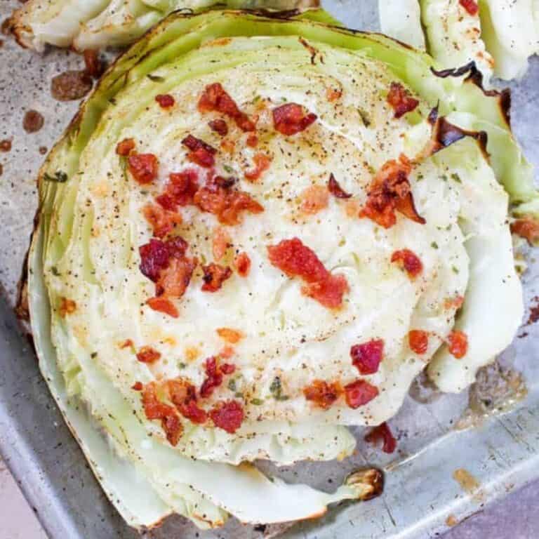 Bacon and Ranch Cabbage Steaks (Low Carb, THM-S)
