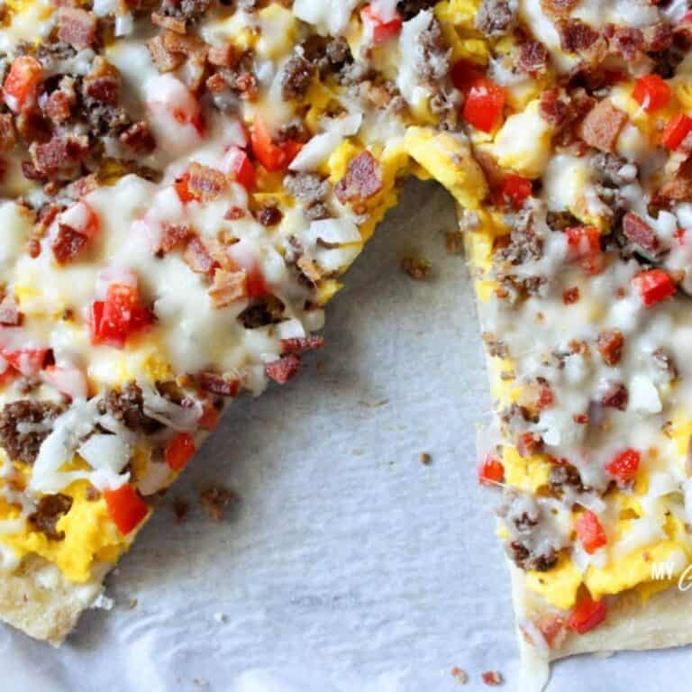Low Carb Breakfast Pizza (THM-S, Gluten Free)