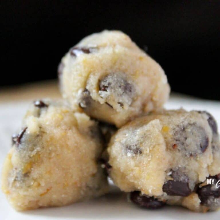 Chocolate Chip Cookie Dough Truffles (Low Carb, Sugar Free, THM-S)