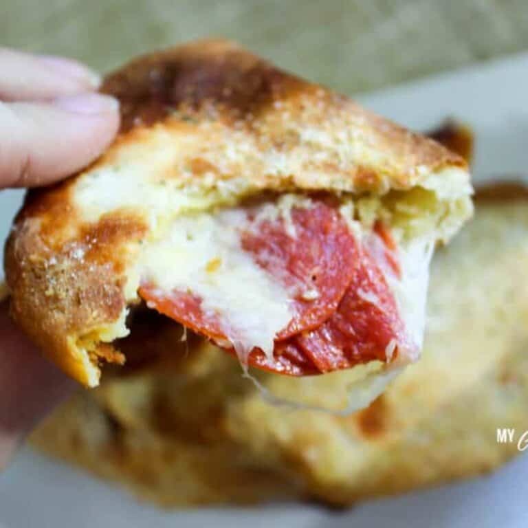 Low Carb Hot Pockets (Gluten Free, THM-S) #trimhealthymama #thm #thms #hotpocket #lowcarb #glutenfree