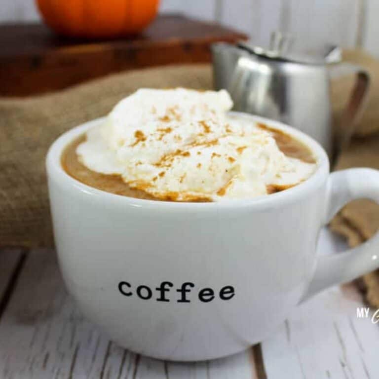 Pumpkin Spice Latte (Sugar Free, Low Carb, THM-S) #sponsored #trimhealthymama #thm #sugarfree #lowcarb #dairyfree #pumpkin #coffee