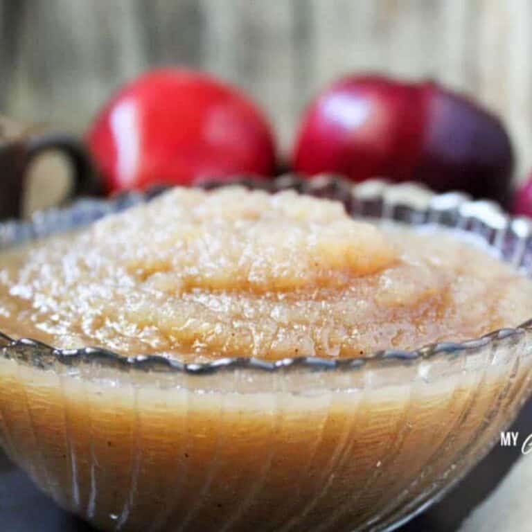 Sugar Free Applesauce (THM-E) #trimhealthymama #thm #thme #healthycarbs #sugarfree #applesauce