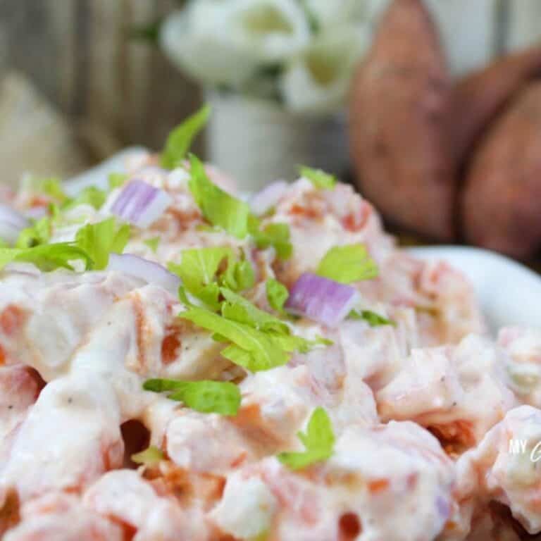 Sweet Potato Salad (THM-E, Low Fat)