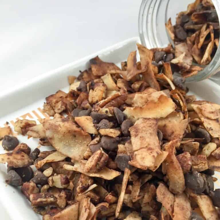 Double Chocolate Low Carb Granola {Grain Free, Sugar Free}