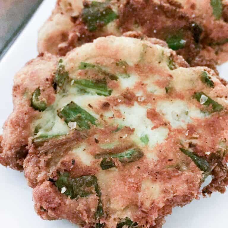 Okra Fritters {THM-S, Low Carb, Gluten Free}