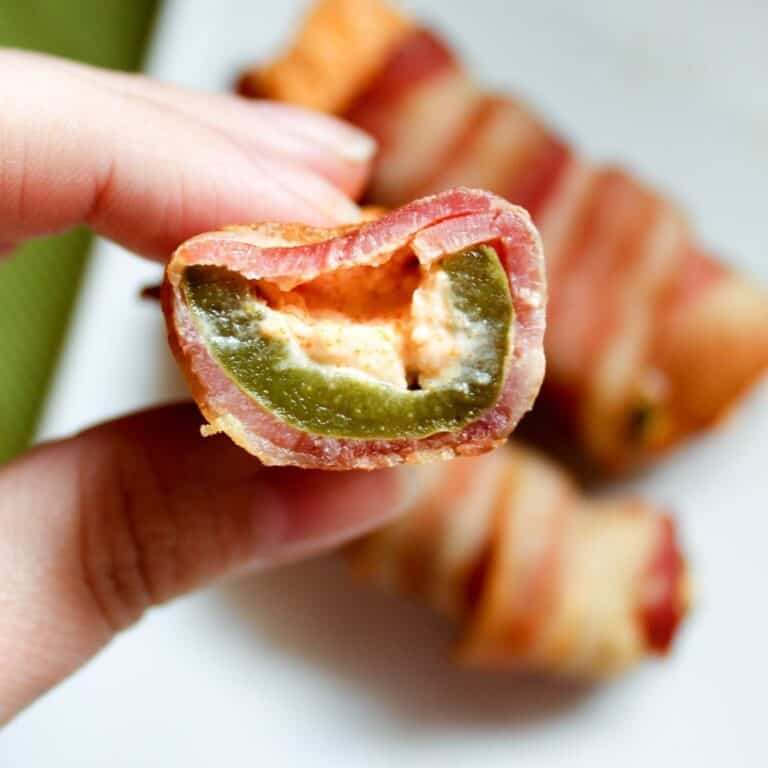 Buffalo Bacon Jalapeño Poppers {Low Carb, THM-S}