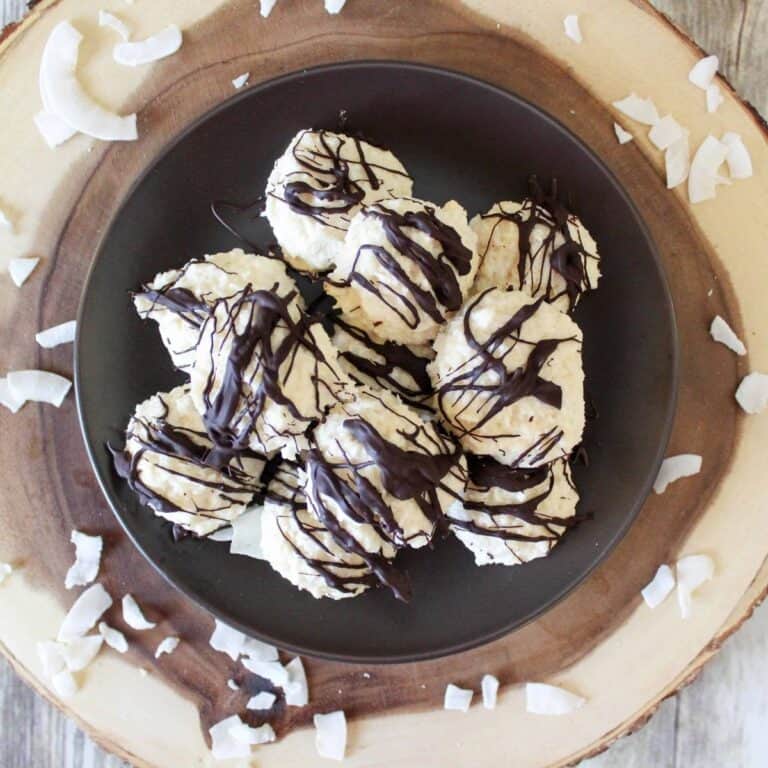 3 Ingredient Coconut Macaroons {THM-S, Low Carb, Sugar Free}
