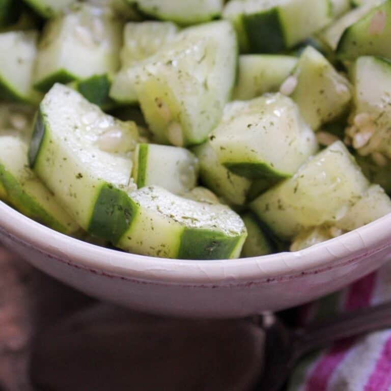Easy Marinated Cucumbers {THM-FP, Low Carb}