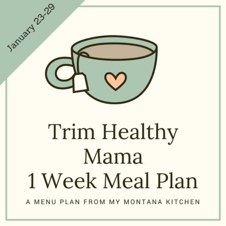 THM-Friendly 1 Week Meal Plan January 23-29