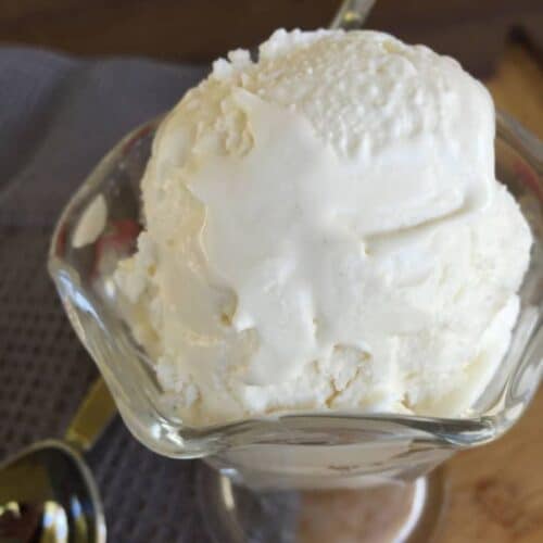 Low Carb, Sugar Free Vanilla Ice Cream {THM-S, Low Carb, Gluten Free, Sugar Free, Grain Free}
