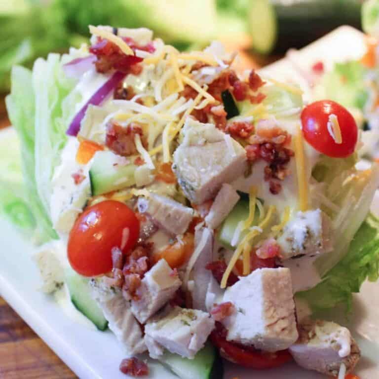 Basic Wedge Salad {THM-S, Low Carb}